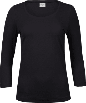 Women's Stretch 3/4 Sleeve Tee Black