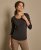 Women's Stretch 3/4 Sleeve Tee Black