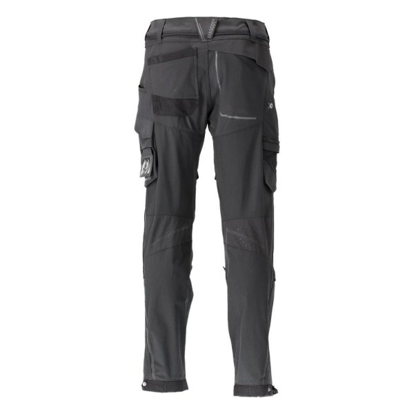 Zoom bild av Byxor med knäfickor, svart