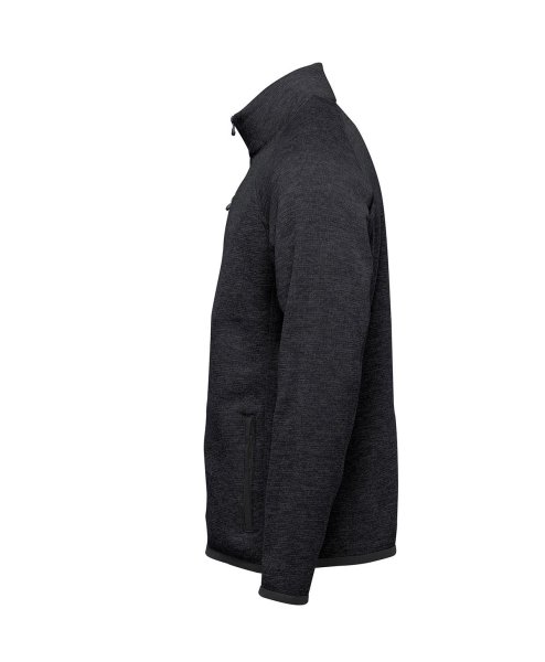 Zoom bild av Stickad fleecejacka i herrmodell